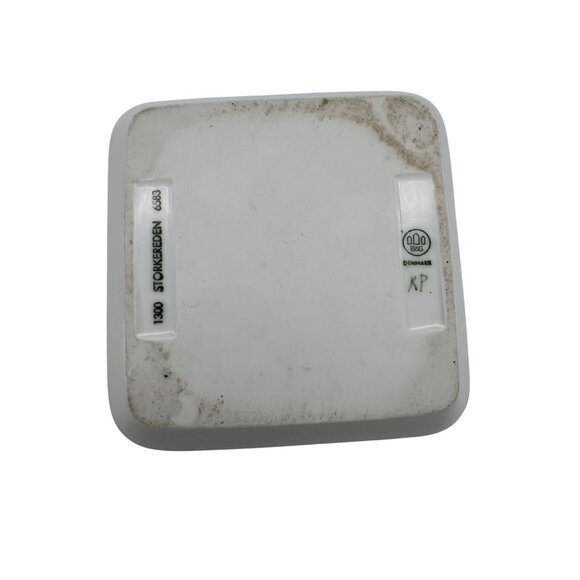 B&G Denmark Porcelain 5" Trinket Dish With Storks Design 1300 Storkereden 6583 - Picture 2 of 7